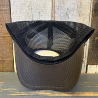 Hermosa Beach THE NEW STYLE High Crown Rope Trucker Hat - Loden Green/Black