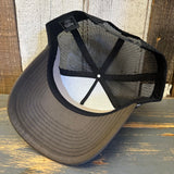 Hermosa Beach THE NEW STYLE High Crown Rope Trucker Hat - Loden Green/Black