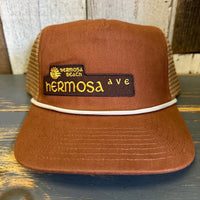 Hermosa Beach HERMOSA AVE Brushed Rope Trucker Hat - Rust