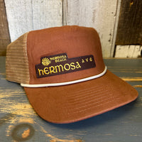 Hermosa Beach HERMOSA AVE Brushed Rope Trucker Hat - Rust