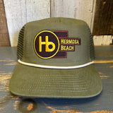 Hermosa Beach THE NEW STYLE Brushed Rope Trucker Hat - Cactus Green