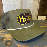 Hermosa Beach THE NEW STYLE Brushed Rope Trucker Hat - Cactus Green