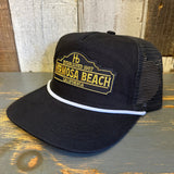 Hermosa Beach ARE YOU ESTABLISHED? Brushed Rope Trucker Hat - Black