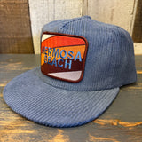 Hermosa Beach GOLF CARTS & YOGA PANTS Corduroy Field Trip Hat - SLATE BLUE