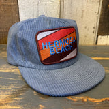 Hermosa Beach GOLF CARTS & YOGA PANTS Corduroy Field Trip Hat - SLATE BLUE