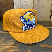 Hermosa Beach WELCOME SIGN Corduroy Field Trip Hat - SUN YELLOW