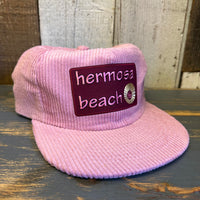 Hermosa Beach WELCOME SIGN Corduroy Field Trip Hat - Blush Pink