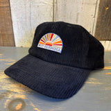 Hermosa Beach MUY HERMOSA - COASTAL EDITION Corduroy Dad Hat - Black