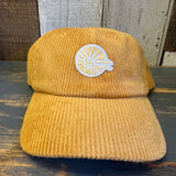 Hermosa Beach CLASSIC MINI LOGO Corduroy Dad Hat - Sun Yellow