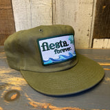 Hermosa Beach FIESTA FOREVER Brushed Cotton Field Trip Strapback Hat - Cactus Green