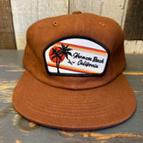 Hermosa Beach RETRO SUNSET Brushed Cotton Field Trip Strapback Hat - Rust