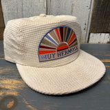 Hermosa Beach MUY HERMOSA - COASTAL EDITION Waffle Corduroy Field Trip Hat - Eggshell