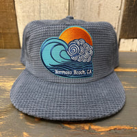 Hermosa Beach TUBULAR Waffle Corduroy Field Trip Hat - Slate Blue