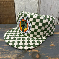 SO FAR :: SO BUENO Checkerboard Field Trip™ Hat - Cactus Green/White