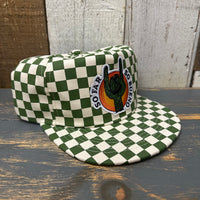 SO FAR :: SO BUENO Checkerboard Field Trip™ Hat - Cactus Green/White