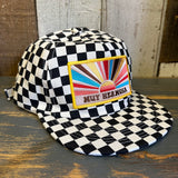 Hermosa Beach MUY HERMOSA Checkerboard Field Trip™ Hat - Black/White