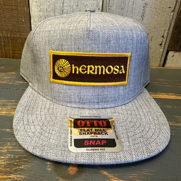 Hermosa Beach AS REAL AS THE STREETS  Premium 5-Panel Mid Profile Snapback Hat - Grey