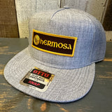 Hermosa Beach AS REAL AS THE STREETS  Premium 5-Panel Mid Profile Snapback Hat - Grey