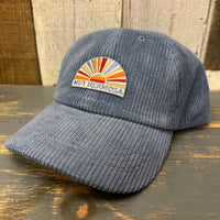 Hermosa Beach MUY HERMOSA :: COASTAL EDITION Corduroy Dad Hat - Slate Blue