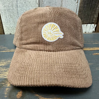 Hermosa Beach CLASSIC MINI LOGO Corduroy Dad Hat - Dune Brown