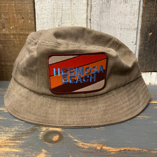 Hermosa Beach GOLF CARTS & YOGA PANTS Vintage Washed Bucket Hat - Scout Brown