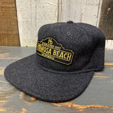 Hermosa Beach ARE YOU ESTABLISHED? Mid Profile Strapback Hat - Heather Black