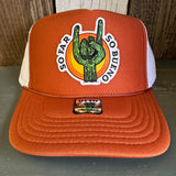 SO FAR :: SO BUENO High Crown Trucker Hat - Texas Orange/White