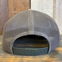 Hermosa Beach FIESTA FOREVER Five-Panel Trucker Cap - Pale Khaki/ Loden Green