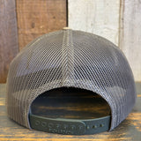 Hermosa Beach GOLF CARTS & YOGA PANTS Five-Panel Trucker Cap - Beetle Green/Quarry