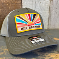 Hermosa Beach MUY HERMOSA Five-Panel Trucker Cap - Beetle Green/Quarry