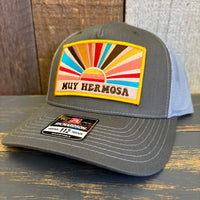 Hermosa Beach MUY HERMOSA Five-Panel Trucker Cap - Beetle Green/Quarry