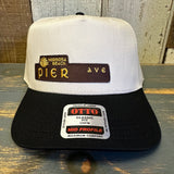 Hermosa Beach PIER AVE 5 Panel Mid Profile Cap - Black/Natural