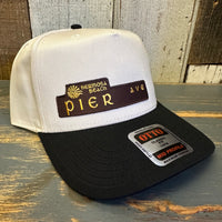 Hermosa Beach PIER AVE 5 Panel Mid Profile Cap - Black/Natural