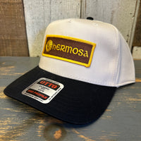 Hermosa Beach AS REAL AS THE STREETS 5 Panel Mid Profile Cap - Black/Natural