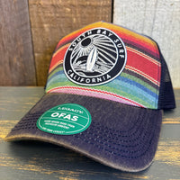 SOUTH BAY SURF (Black Patch) Five-Panel Trucker Cap - Poncho