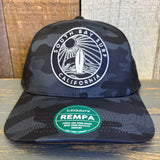 SOUTH BAY SURF (Black Patch) Mid-Pro Adjustable Cap - Black Camo