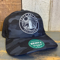 SOUTH BAY SURF (Black Patch) Mid-Pro Adjustable Cap - Black Camo