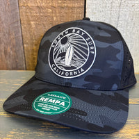 SOUTH BAY SURF (Black Patch) Mid-Pro Adjustable Cap - Black Camo