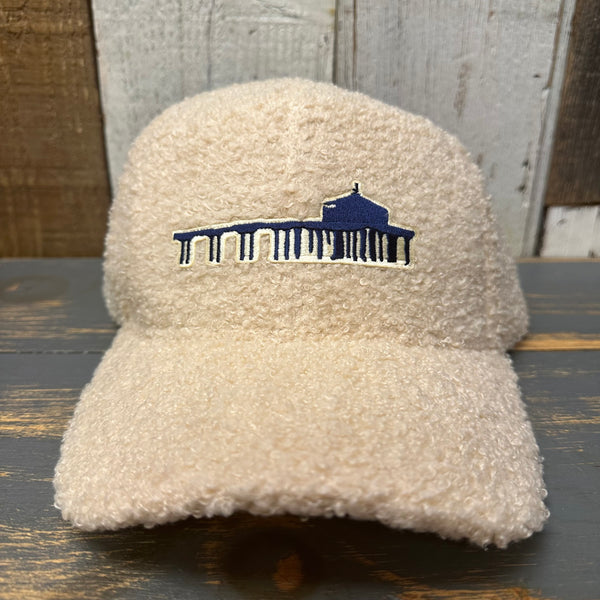 MANHATTAN BEACH PIER & ROUNDHOUSE Sherpa Cap - Beige