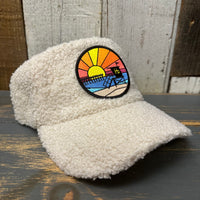 Hermosa Beach OBLIGATORY SUNSET Sherpa Cap - Beige