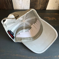 MANHATTAN BEACH PIER & ROUNDHOUSE 6 Panel Low Profile Style Dad Hat - Khaki