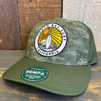 SOUTH BAY SURF (Multi Colored Patch) Mid-Pro Adjustable Cap - Green Army Camo Dots