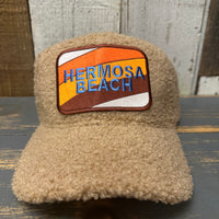 Hermosa Beach GOLF CARTS & YOGA PANTS Sherpa Cap - Khaki