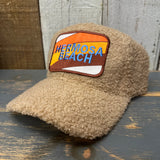 Hermosa Beach GOLF CARTS & YOGA PANTS Sherpa Cap - Khaki