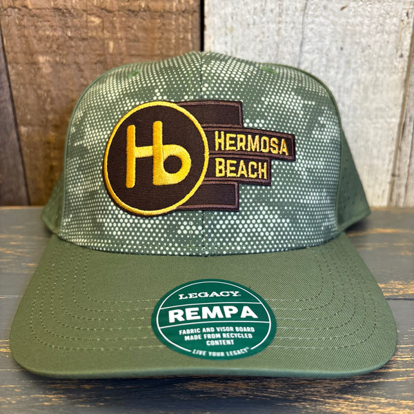 Hermosa Beach THE NEW STYLE Mid-Pro Adjustable Cap - Green Army Camo Dots