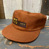 Hermosa Beach PIER AVE Brushed Cotton Field Trip Strapback Hat - Rust