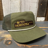 Hermosa Beach HERMOSA AVE Brushed Rope Trucker Hat - Cactus Green