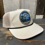 Hermosa Beach SHOREFRONT Brushed Rope Trucker Hat - Eggshell