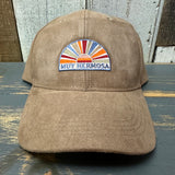 Hermosa Beach MUY HERMOSA :: COASTAL EDITION Mid Profile Faux Suede Cap - Khaki