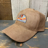 Hermosa Beach MUY HERMOSA :: COASTAL EDITION Mid Profile Faux Suede Cap - Khaki